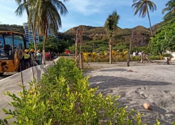 Recuperan espacio público de playas en el sector norte de El Rodadero