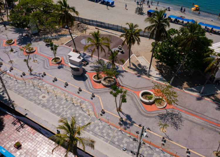 Obras del camellón de El Rodadero, en un 87%