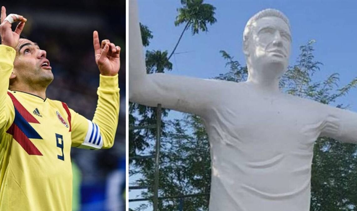 ¿Se parece o no? En última fase de construcción estatua de Falcao en Santa Marta