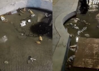 Continúan los rebosamientos de alcantarillas en Santa Marta