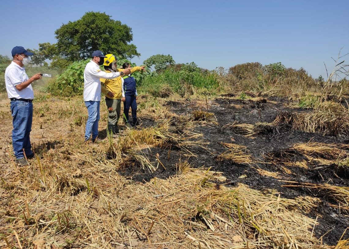 Se quemaron 60 hectáreas de pasto y rastrojo en Aracataca