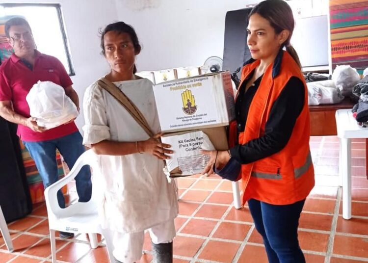 Ayuda humanitaria a víctimas de la temporada de lluvia en Palmor de la Sierra