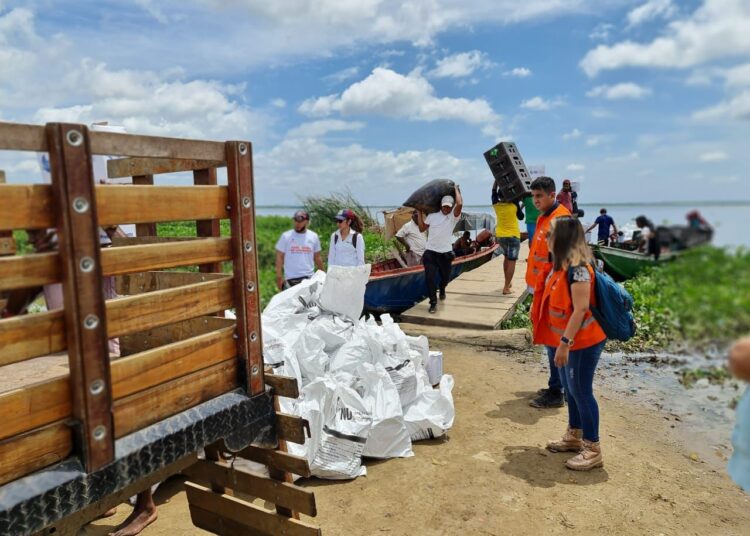 Empieza entrega de ayuda a damnificados por el invierno en el Magdalena