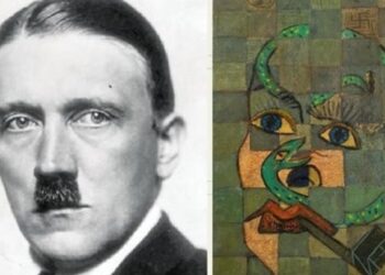 Sale a la luz en Italia probable pintura inédita de Picasso representando a Hitler