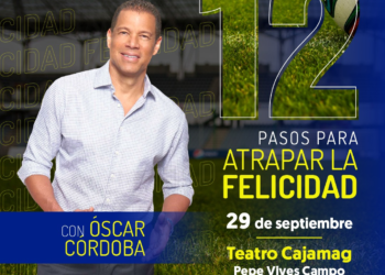 Oscar Córdoba comentará a los samarios los ‘12 pasos para atrapar la felicidad’