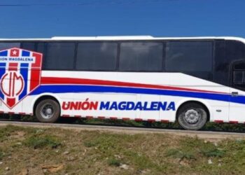 El bus del Unión Magdalena tiene nuevo diseño