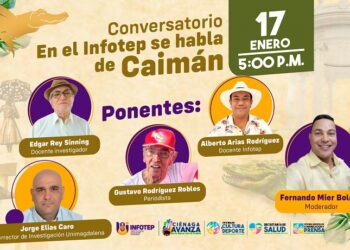 Este martes se conversa sobre el Caimán Cienaguero en el Infotep