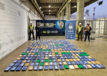 390 kilos de coca encontrados en contenedor bananero en el Puerto