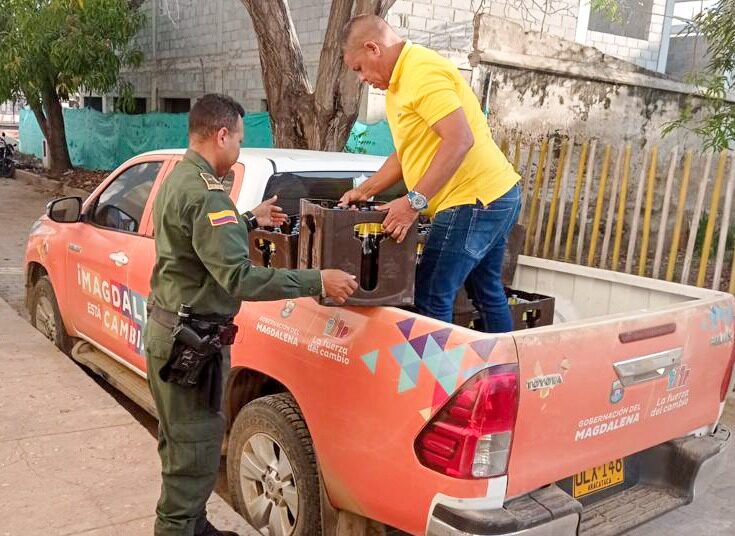 Incautan cargamento de licor por irregularidades en el Magdalena