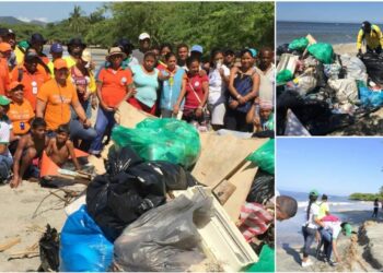 Recogen más de 600 kilos de basuras en la playa del Aeropuerto