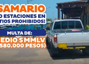 Sancionan a conductor que ingresó su vehículo hasta el camellón de la Bahía