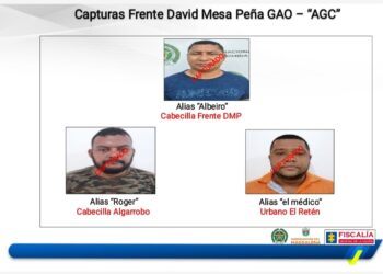 Capturan a 3 ‘duros’ del Clan  del Golfo en el Magdalena