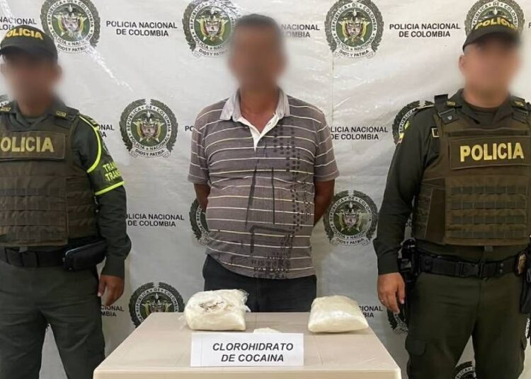 Llevaba cocaína cuando se transportaba por Tucurinca