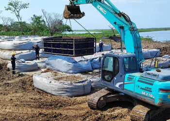 25% de avance en obras para mitigar la erosión en Salamina