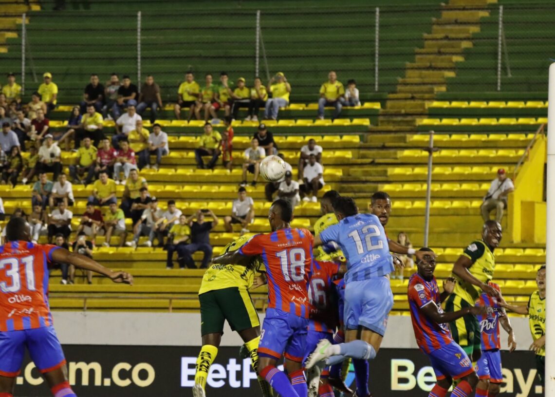 El Unión Magdalena cayó derrotado ante el Huila 2-1, en el estadio Guillermo Plazas Alcid en la primera fecha de la Liga Betplay. /Cortesía Dimayor.
