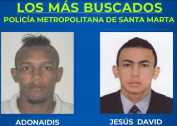 Estos son los dos delincuentes más buscados en Santa Marta