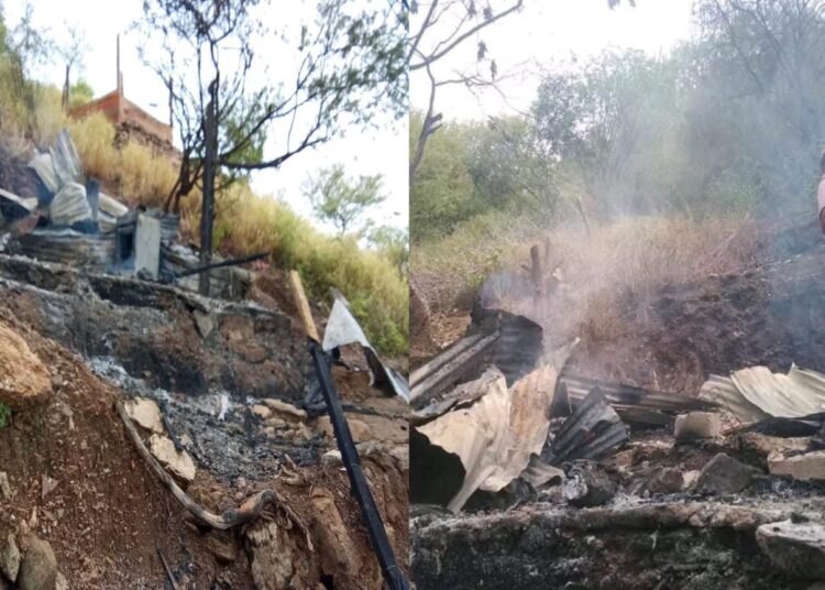 Denuncian que ex pareja le incendió la casa en el barrio 7 de agosto