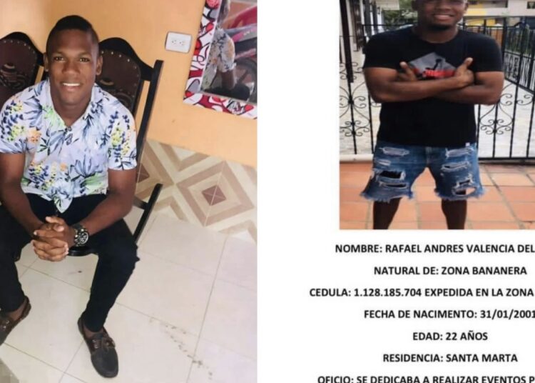 Hallan muerto a joven desaparecido en Zona Bananera