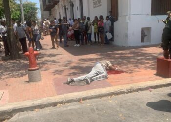 Un crimen a plena luz del día y en el corazón del Centro Histórico de Santa Marta
