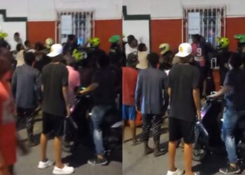 Enfrentamiento entre Policía y jóvenes en Pescaíto