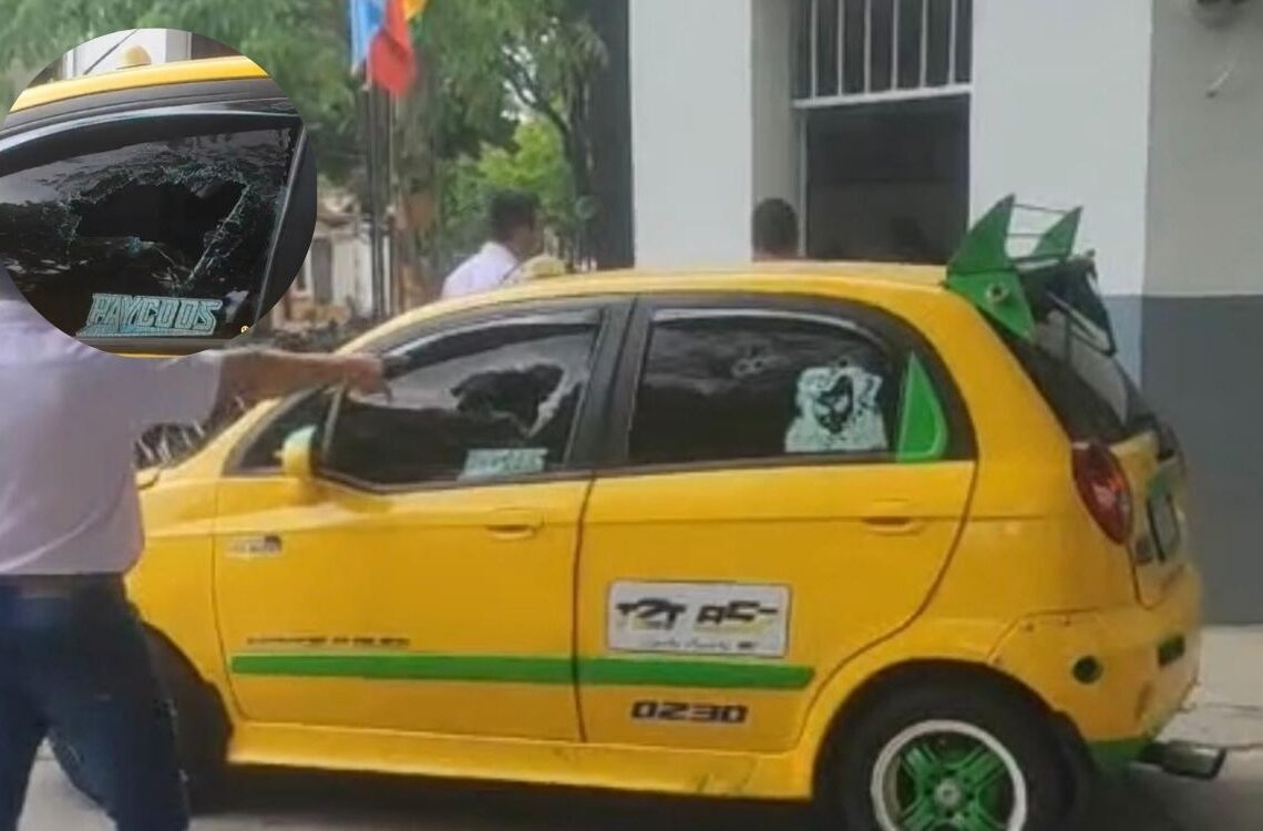 Nuevo hecho criminal sacude la tranquilidad en Santa Marta: Ataque a taxi deja heridos