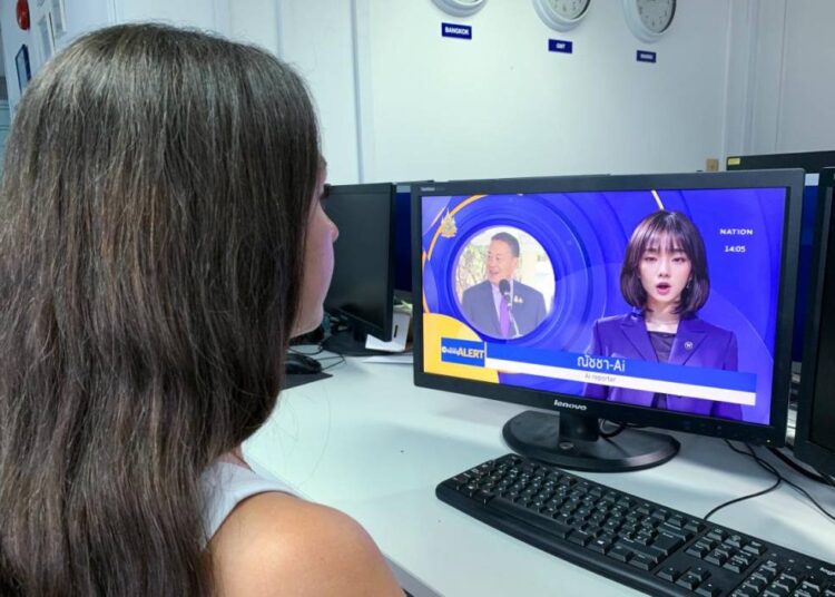Presentadora hecha con inteligencia artificial se estrena en televisión nacional tailandesa