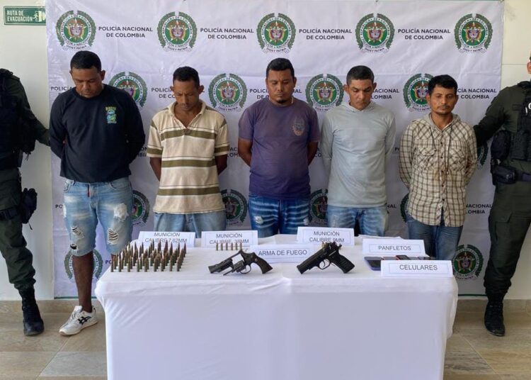 Capturan en Santa Marta a cinco presuntos integrantes del ‘Clan del Golfo’