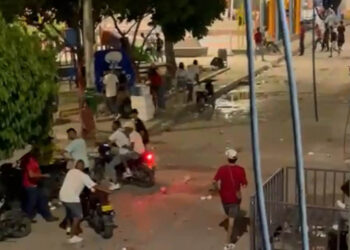 Celebración de los 61 años del Barrio 20 de Julio en Santa Marta termina en enfrentamiento violento