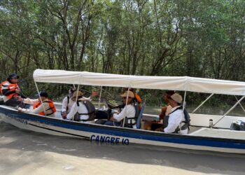 Corpamag verifica obras de recuperación de la Ciénaga Grande