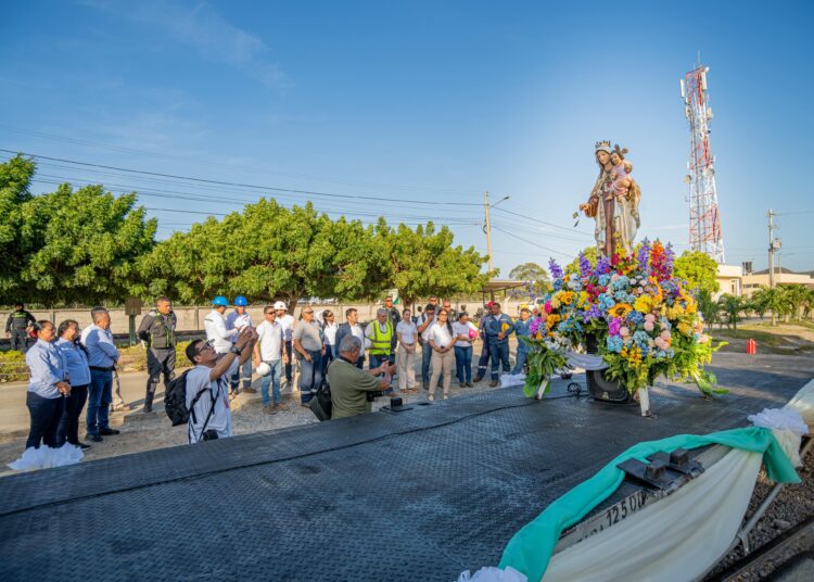 Tren de la Virgen del Carmen partió desde Santa Marta hasta Chiriguaná, Cesar