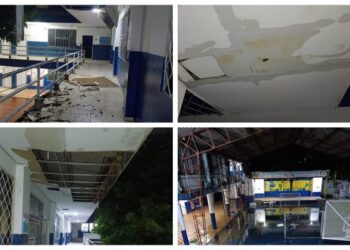 Colapsa infraestructura en la IED Laura Vicuña luego de intensas lluvias en Santa Marta