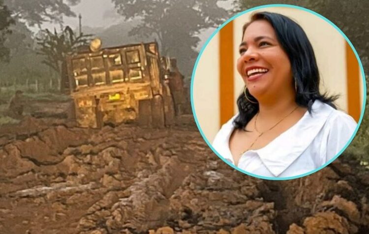 Alcaldesa de El Piñón pide apoyo al Gobierno Petro ante colapso de vías terciarias