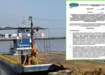 Corpamag suspende operación de ferrys en zonas no autorizadas de Salamina