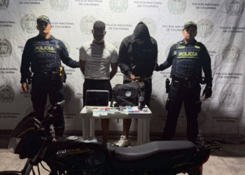 Policía captura a dos presuntos ladrones tras robo a comerciante en sector Los Ángeles de Santa Marta