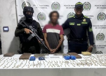 Policía captura a hombre con más de 4 kilos de marihuana en barrio Buenos Aires de Aracataca