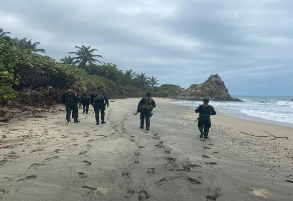Policía refuerza seguridad en el Parque Tayrona con patrullajes permanentes tras cierre parcial y tensiones