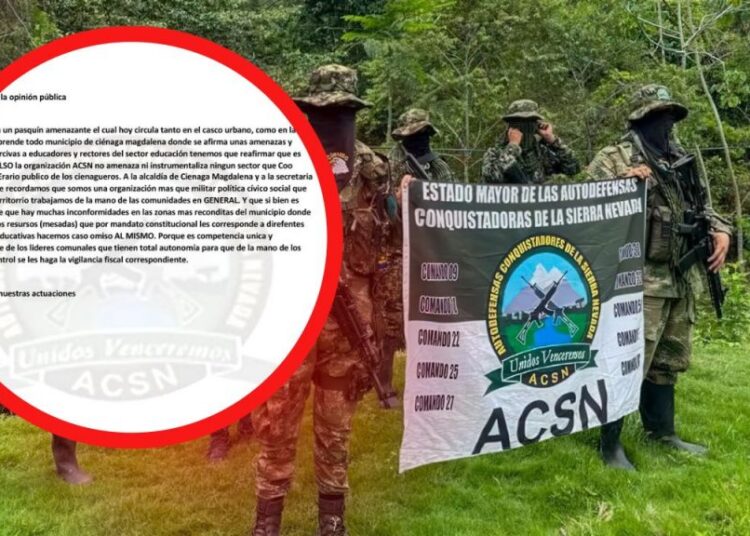 ACSN desmiente panfleto con amenazas a docentes en Ciénaga