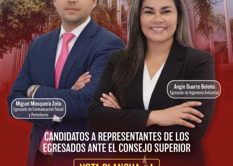 Egresados de la Uniautónoma le apuestan a una representación sólida con Miguel Mosquera y Angie Beleño