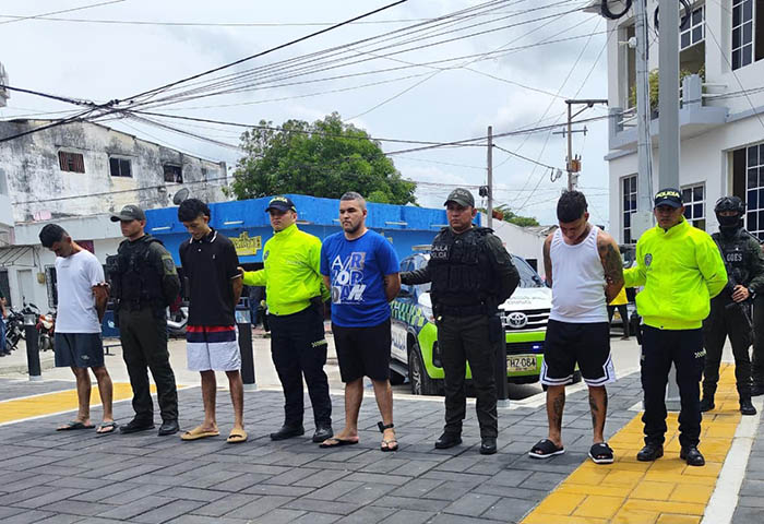 Capturan a cuatro presuntos integrantes de ‘Los Primos’ y ‘Los Pachencas’ en el Magdalena