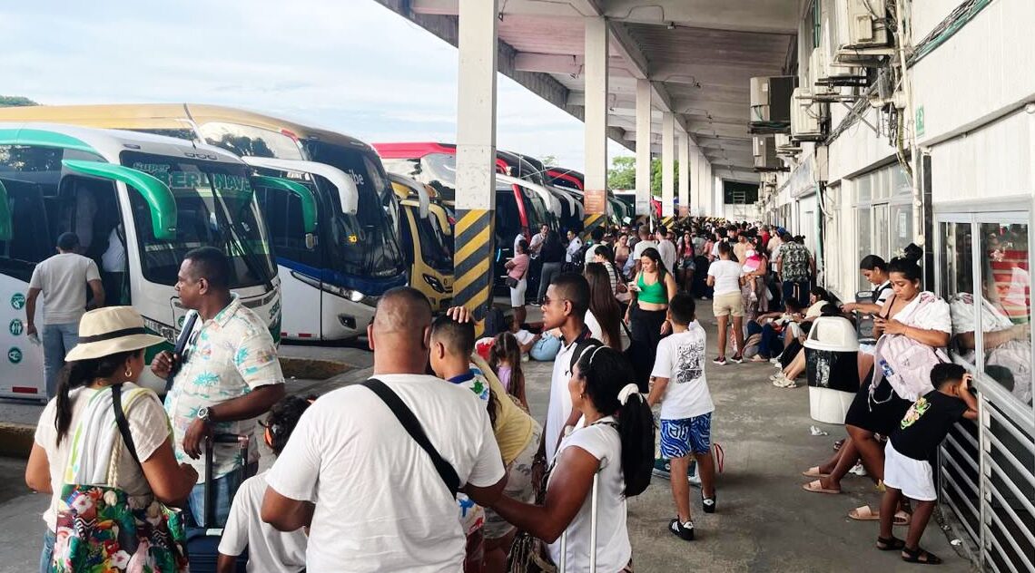 53 mil usuarios se movilizaron desde la Terminal de Santa Marta, durante este puente festivo