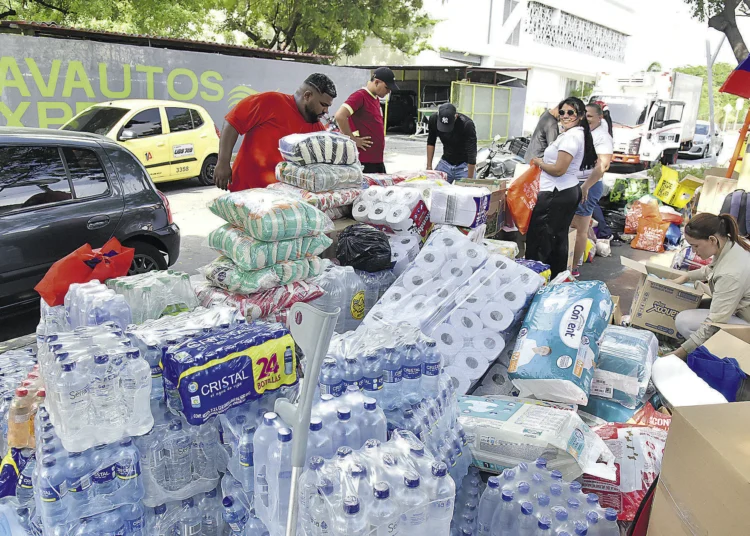 Santa Marta reúne más de 40 toneladas de ayudas humanitarias para los damnificados en Venezuela