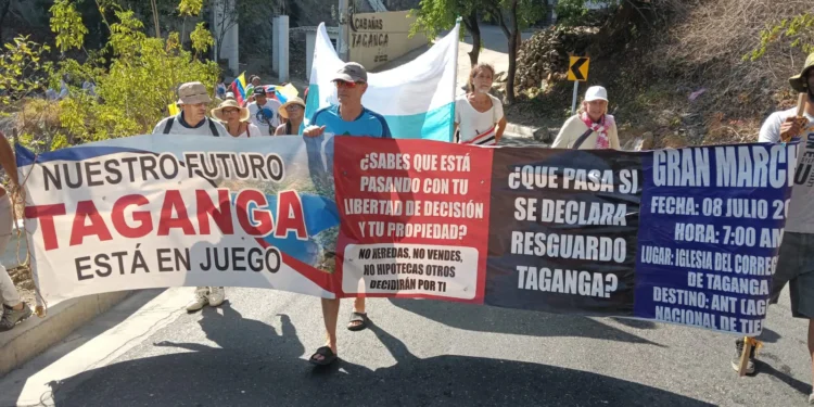 Habitantes de Taganga marcharon contra posible constitución de resguardo indígena