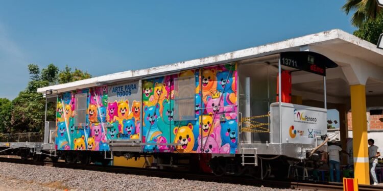 El Tren de la Cultura llevó a Aracataca el arte de dEmo como expresión de transformación territorial