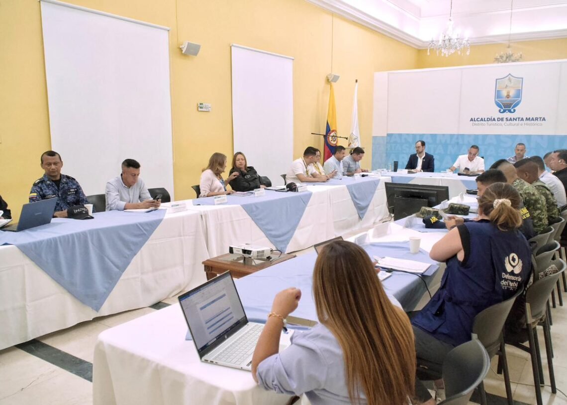 Alcaldía y Gobierno nacional refuerzan ofensiva contra la extorsión y el crimen en Santa Marta
